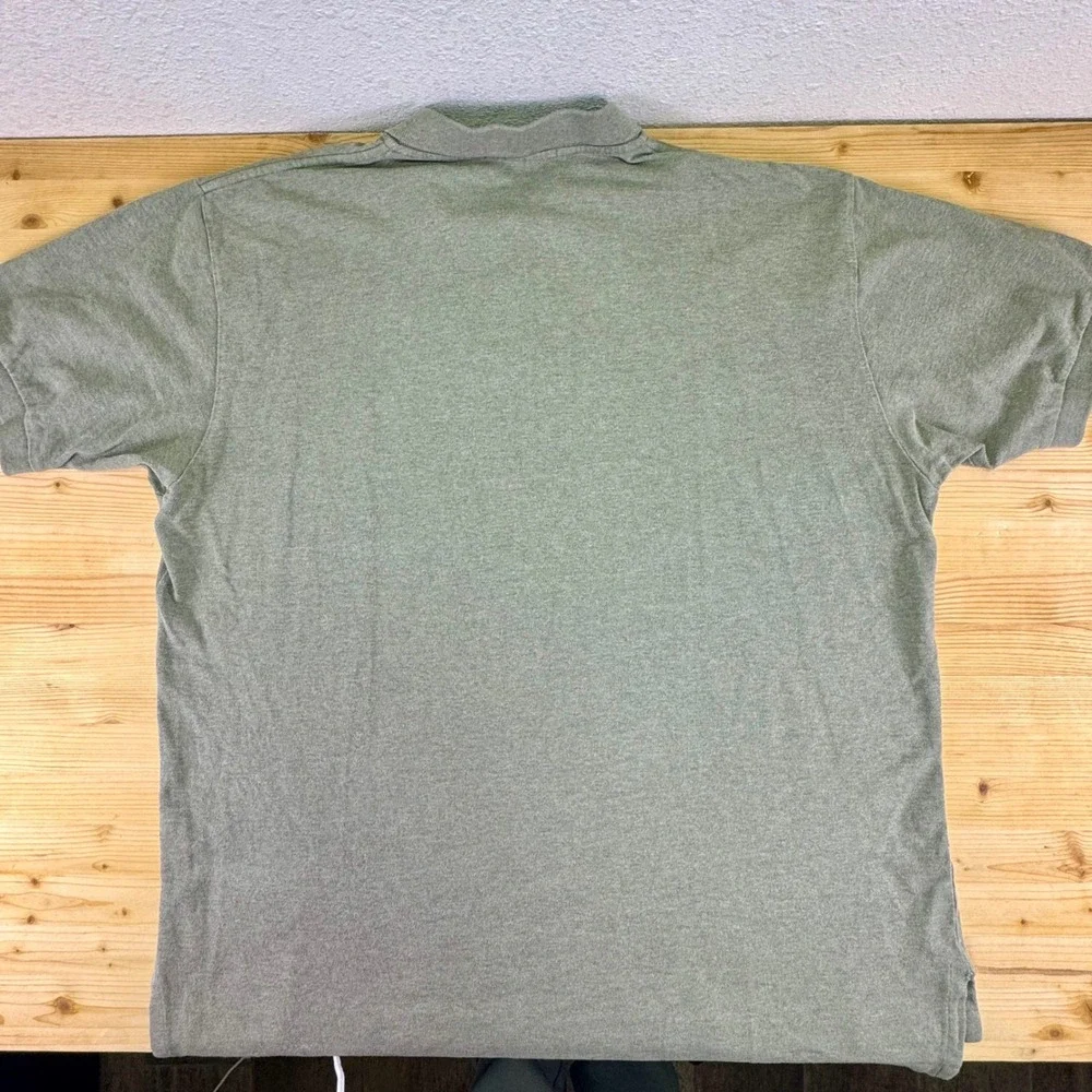 Polo Ralph Lauren Sage‎ Gray Cotton Polo Shirt XXL Classic Fit Embroidered Pony